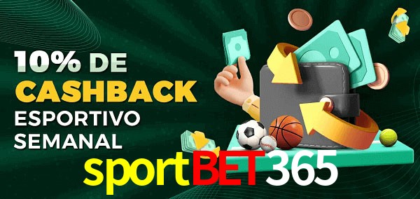 10% de bônus de cashback na sportbet365