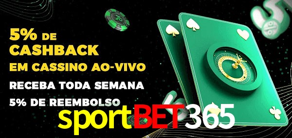 Promoções do cassino ao Vivo sportbet365